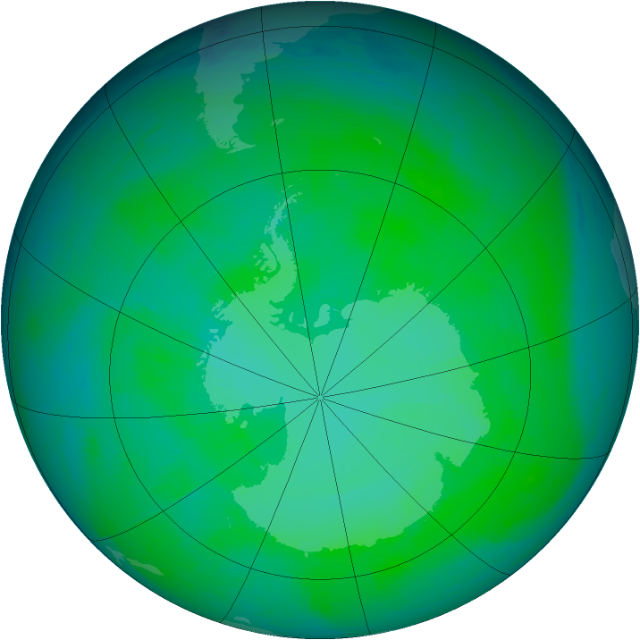 Ozone Map 1983-12-28